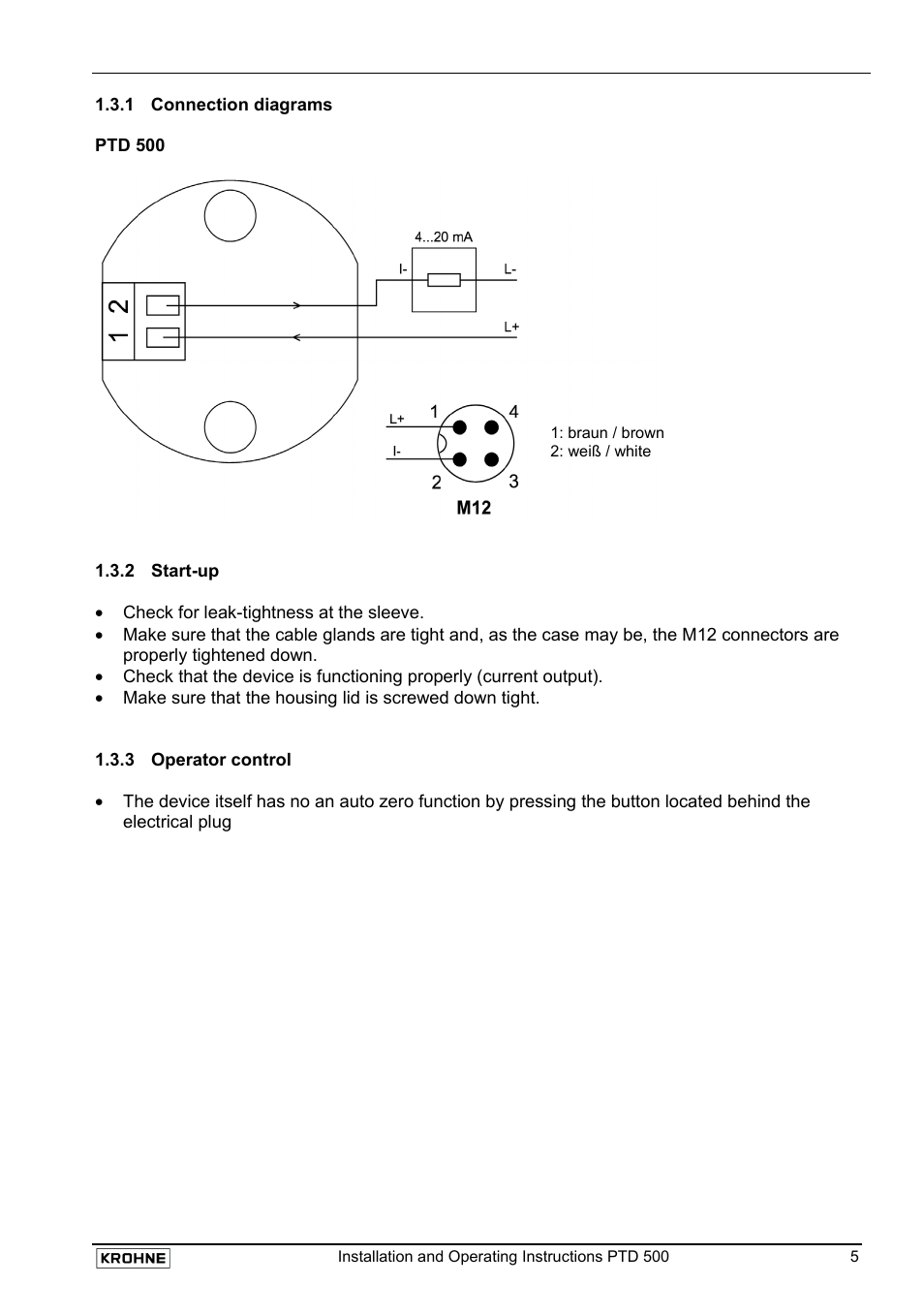 KROHNE PTD 500 EN User Manual | Page 5 / 11