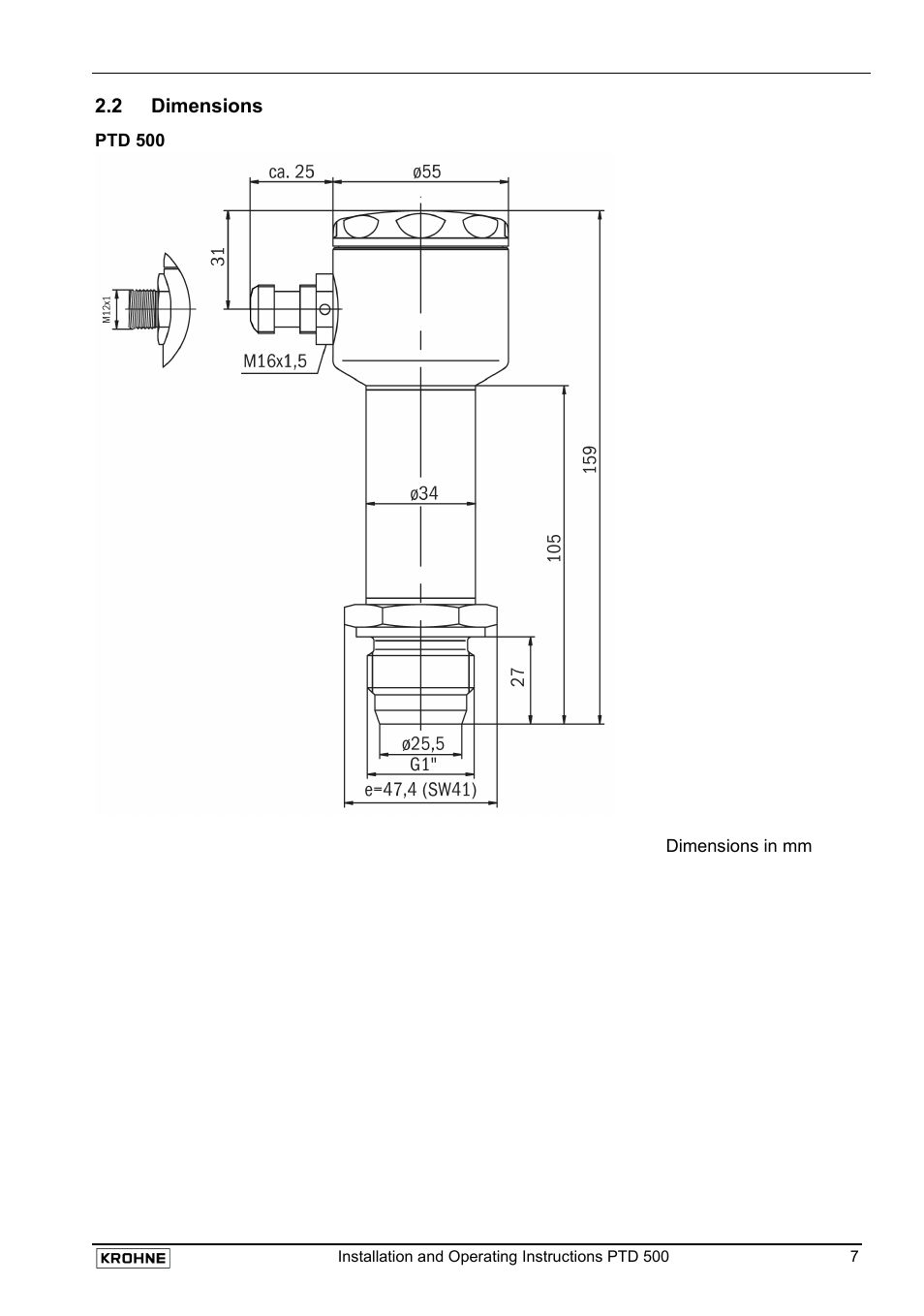 KROHNE PTD 500 EN User Manual | Page 7 / 11