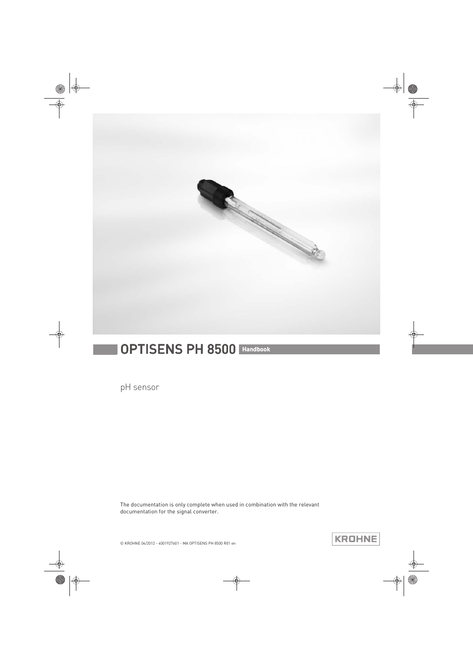 KROHNE OPTISENS PH 8500 EN User Manual | 52 pages