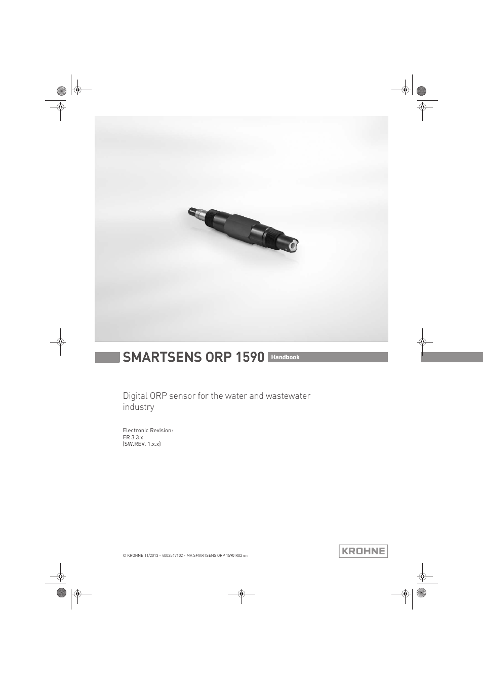 KROHNE SMARTSENS ORP 1590 EN User Manual | 36 pages