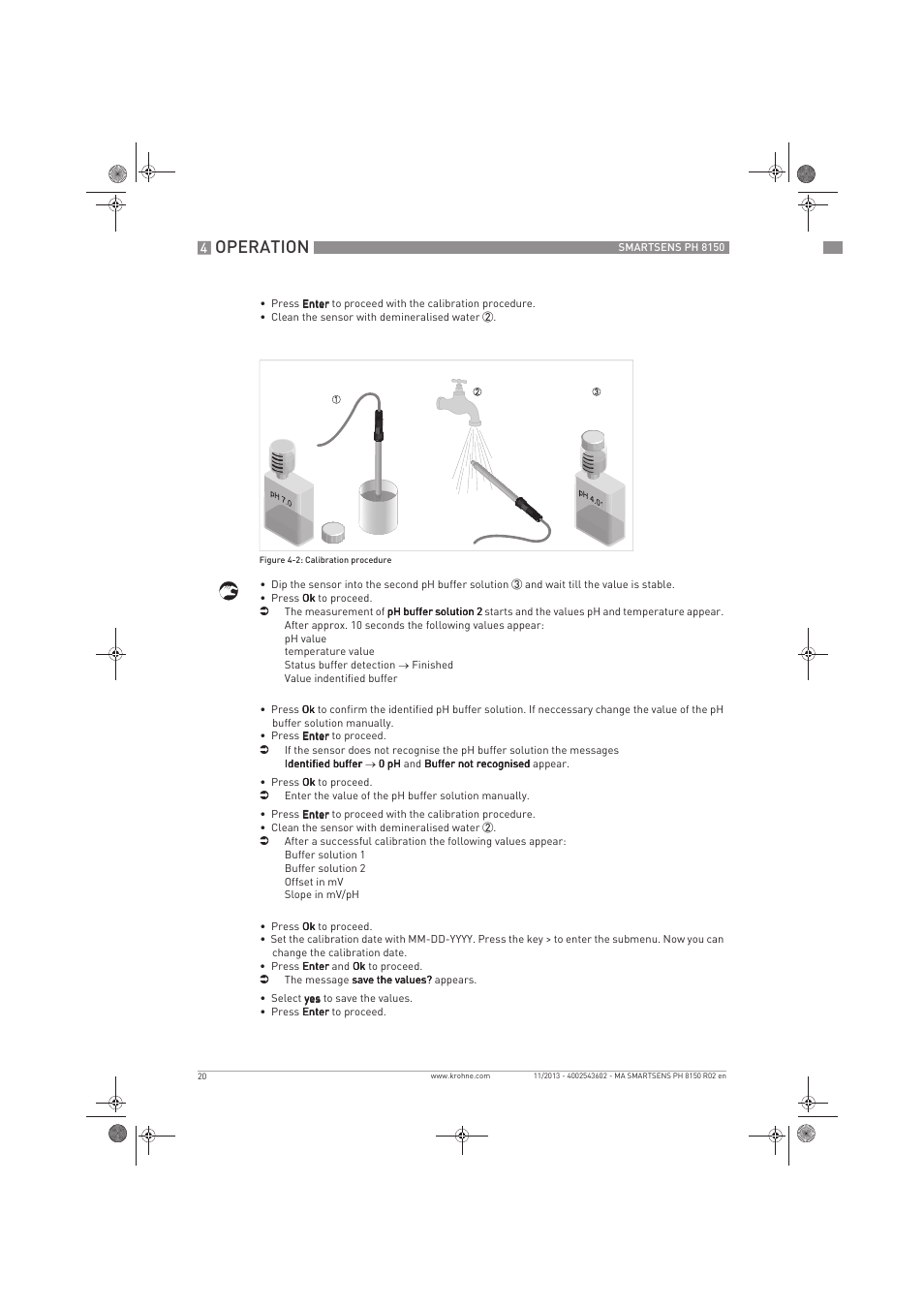 Operation | KROHNE SMARTSENS PH 8150 EN User Manual | Page 20 / 44