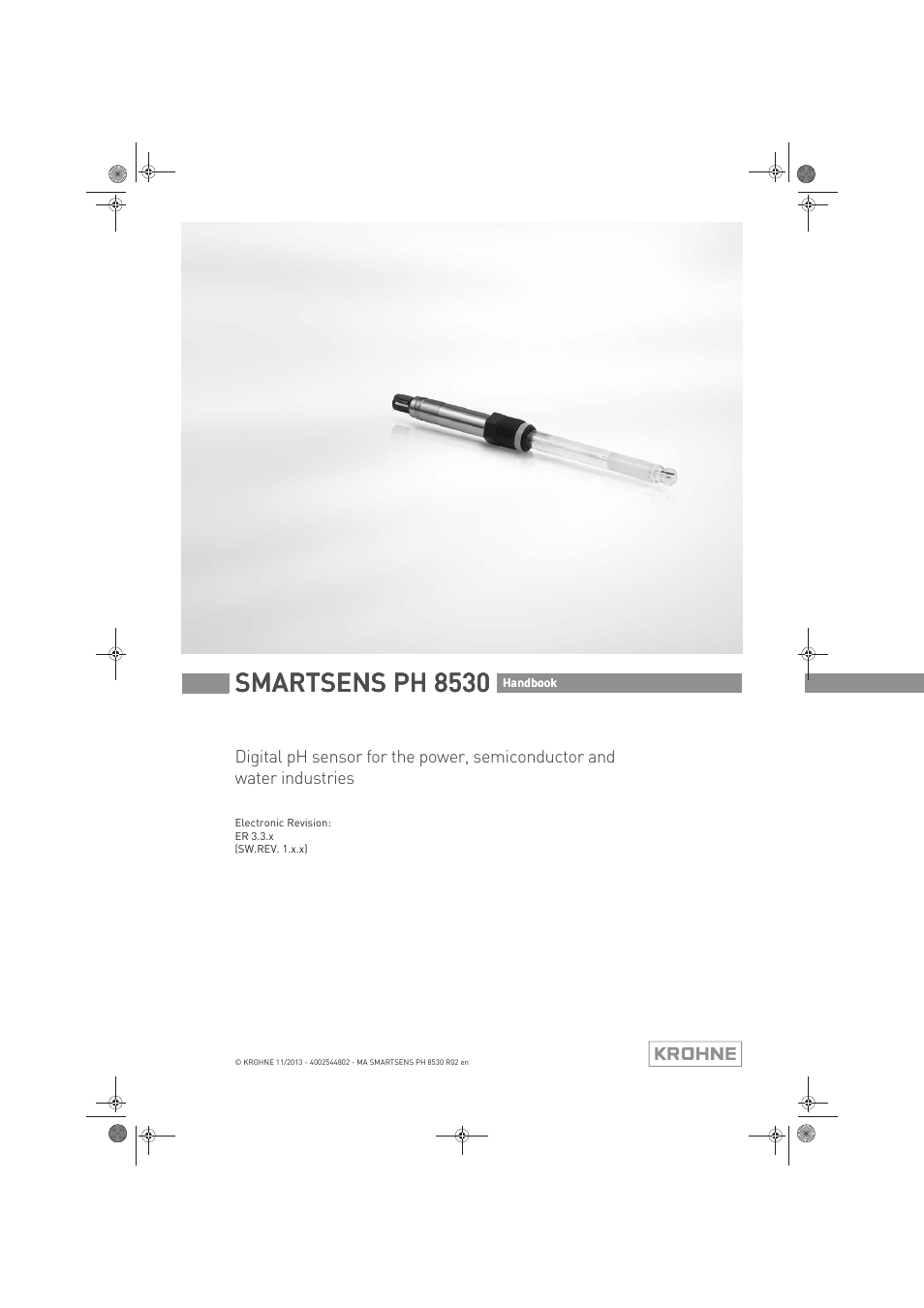 KROHNE SMARTSENS PH 8530 EN User Manual | 44 pages