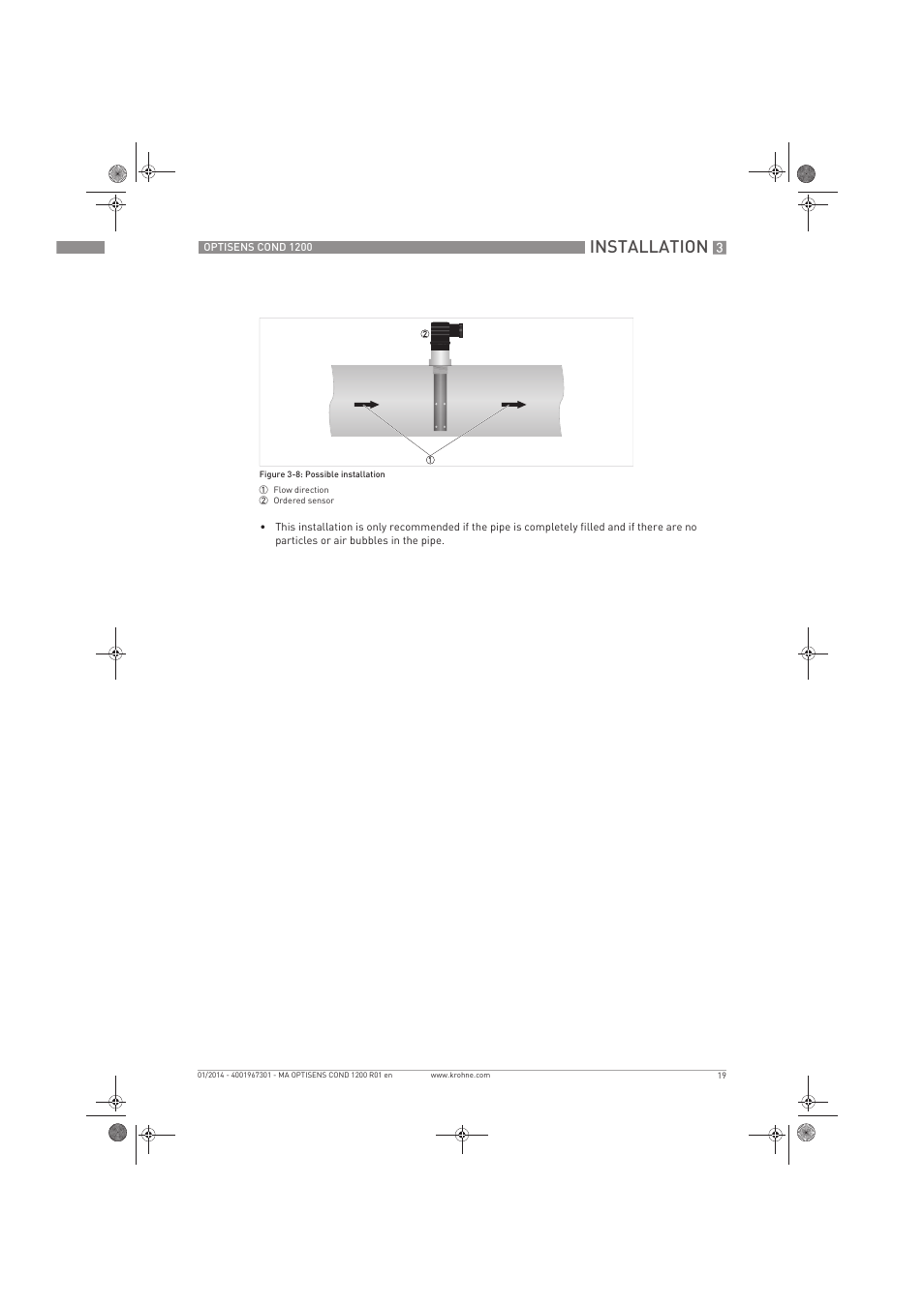 Installation | KROHNE OPTISENS COND 1200 EN User Manual | Page 19 / 44