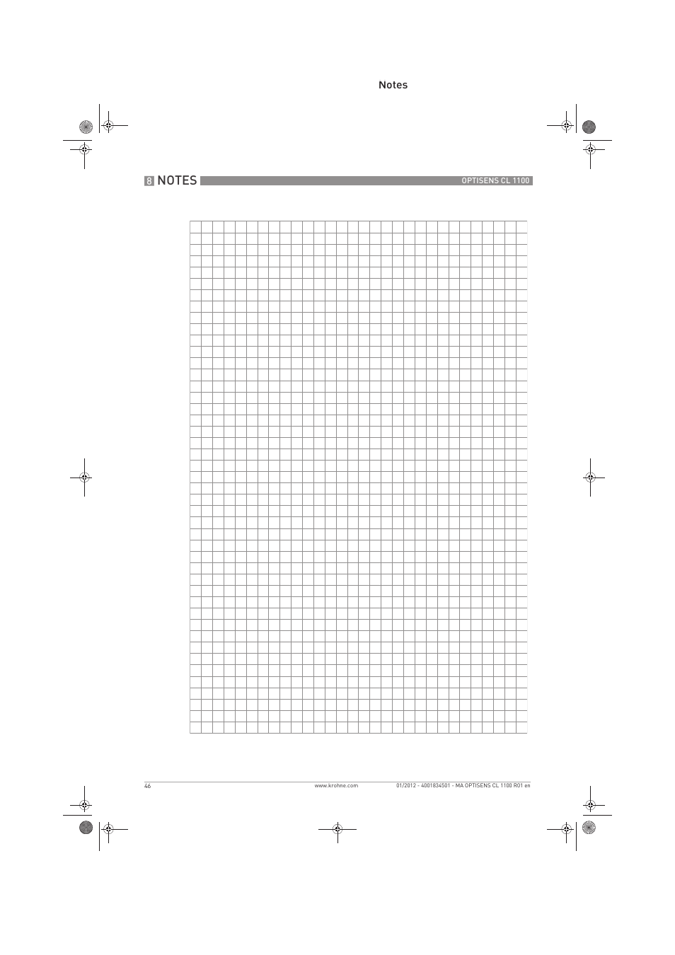 KROHNE OPTISENS CL 1100 EN User Manual | Page 46 / 48