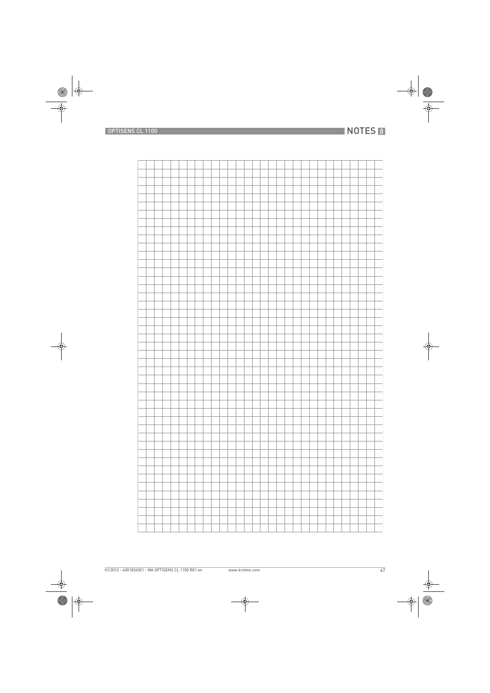 KROHNE OPTISENS CL 1100 EN User Manual | Page 47 / 48