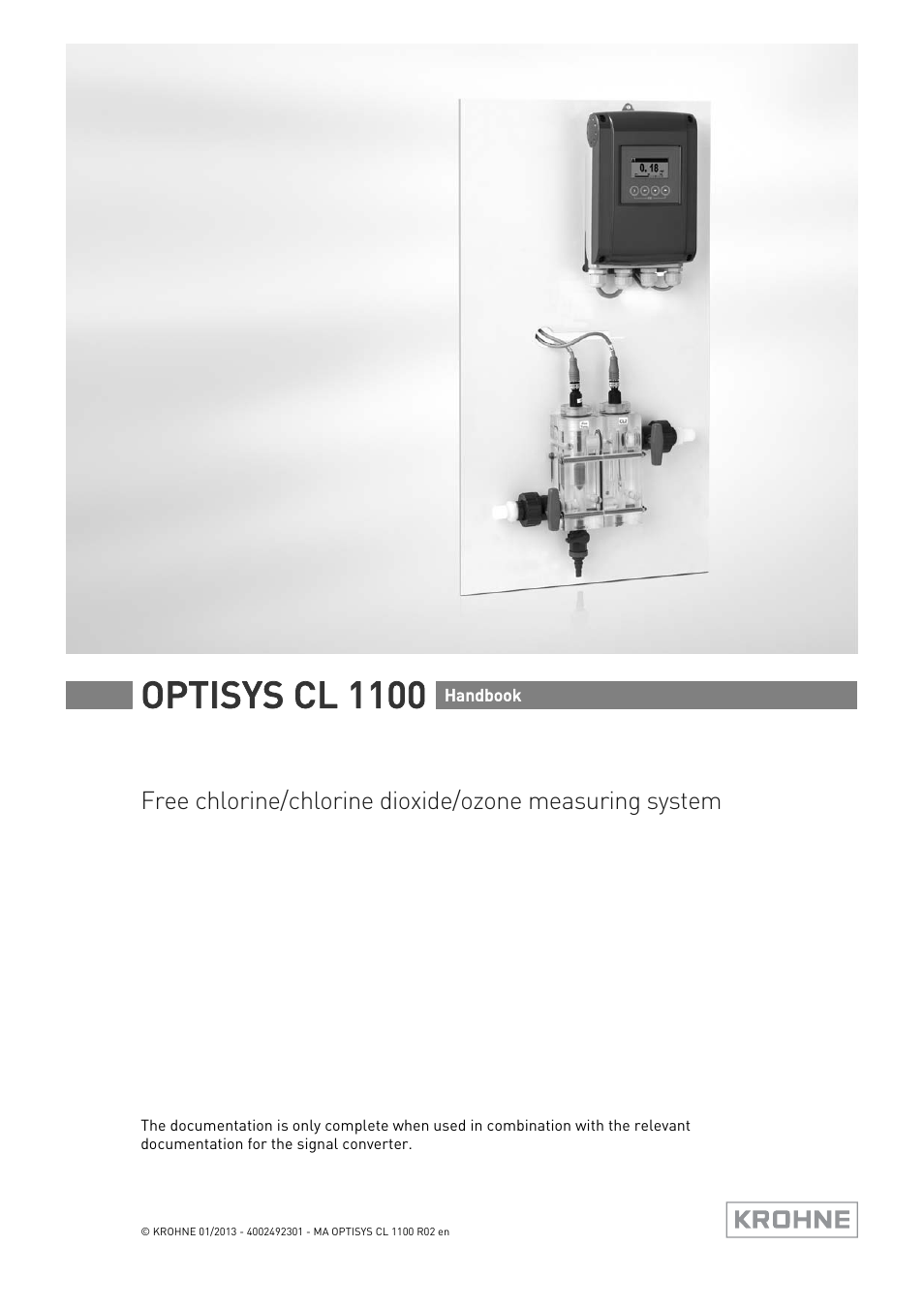 KROHNE OPTISYS CL 1100 EN User Manual | 44 pages