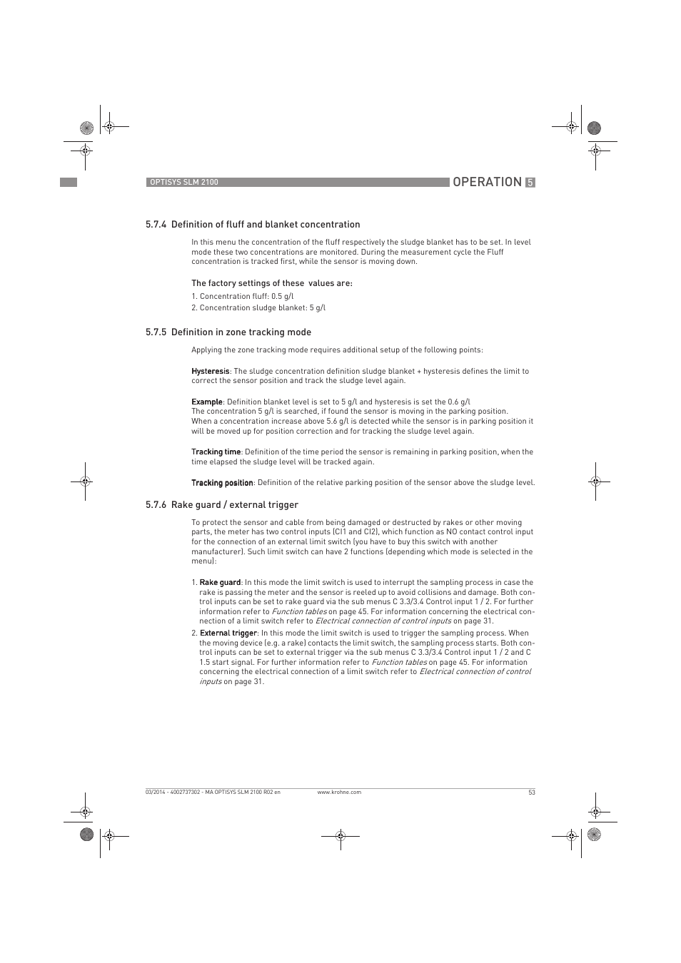 Operation | KROHNE OPTISYS SLM 2100 EN User Manual | Page 53 / 76