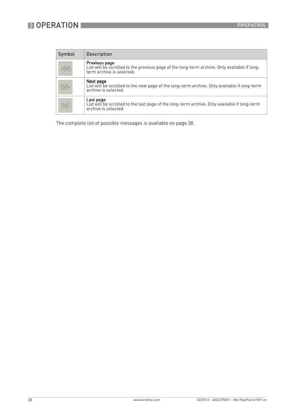 Operation | KROHNE PipePatro EN User Manual | Page 28 / 48