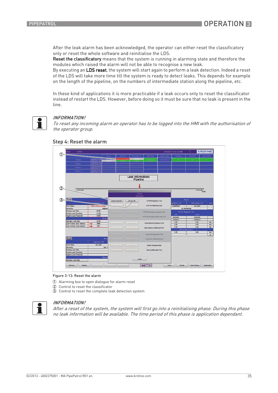 Operation | KROHNE PipePatro EN User Manual | Page 35 / 48