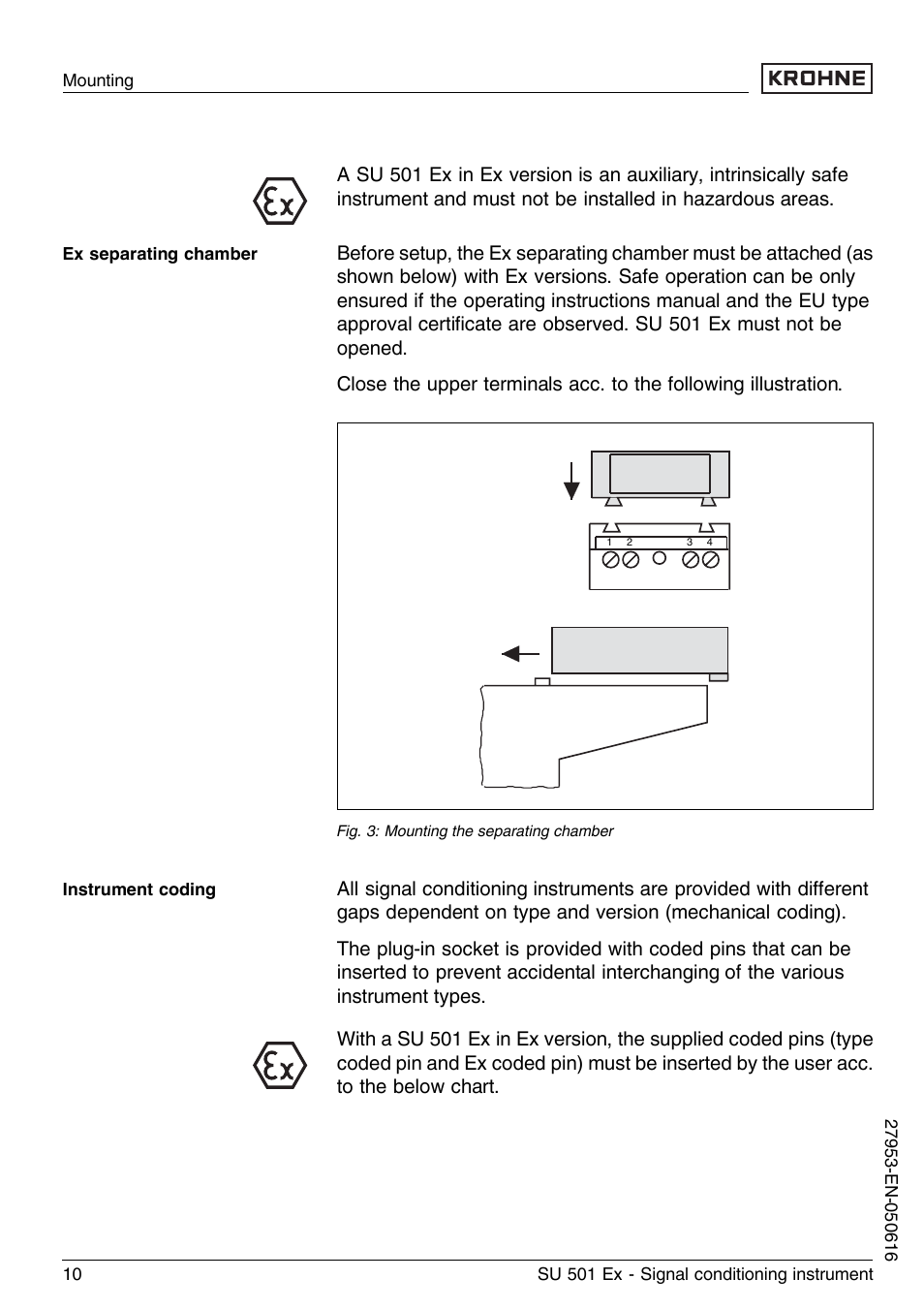 KROHNE SU 501 EX EN User Manual | Page 10 / 36