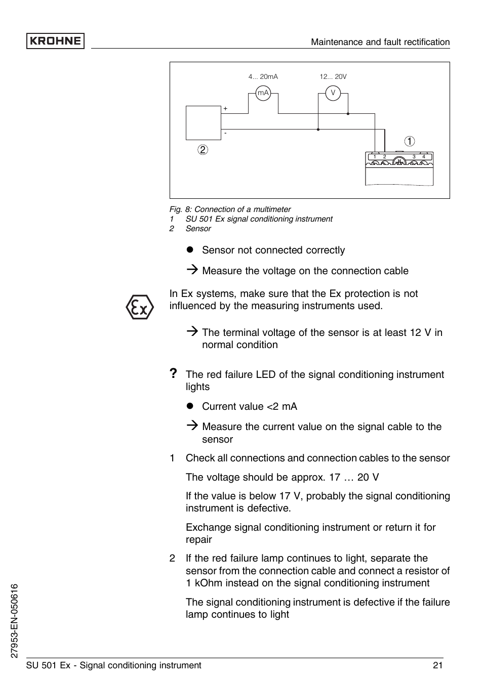 KROHNE SU 501 EX EN User Manual | Page 21 / 36