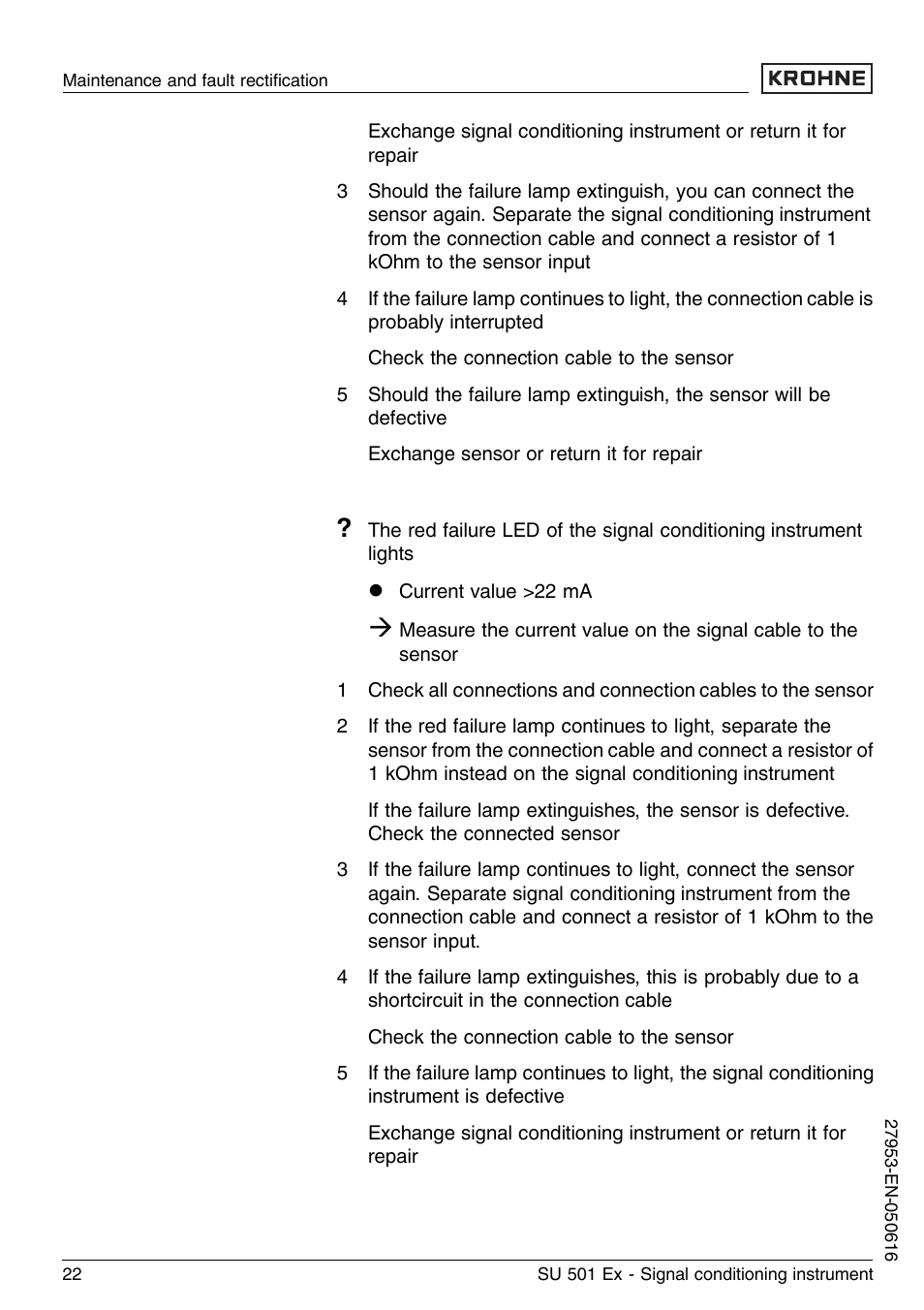 KROHNE SU 501 EX EN User Manual | Page 22 / 36