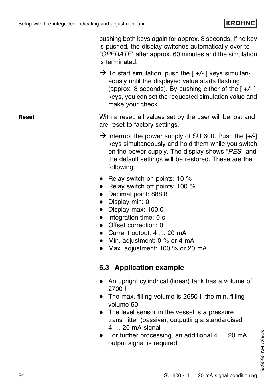 3 application example | KROHNE SU 600 EN User Manual | Page 24 / 36