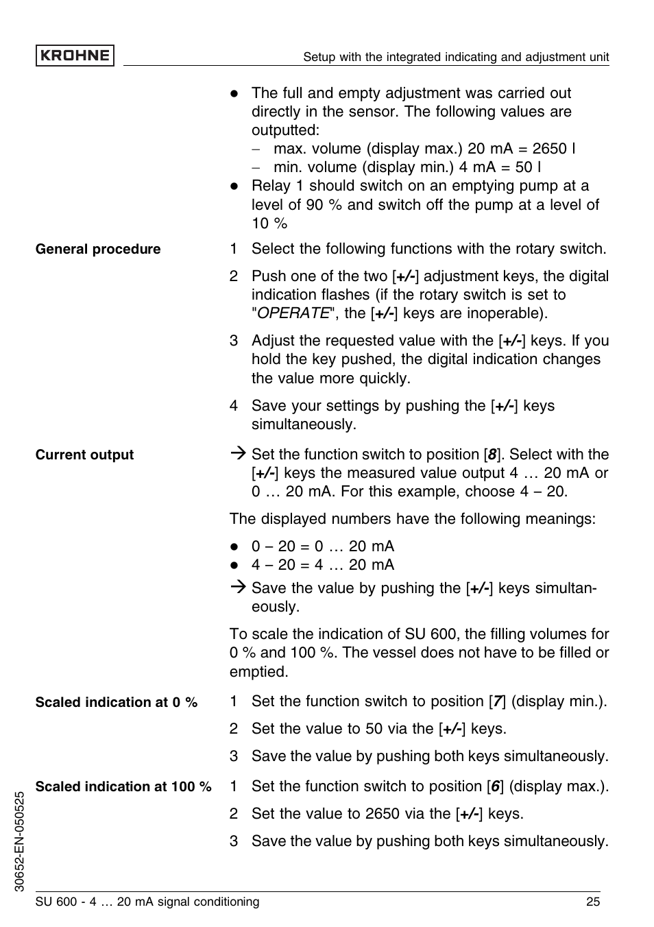 KROHNE SU 600 EN User Manual | Page 25 / 36