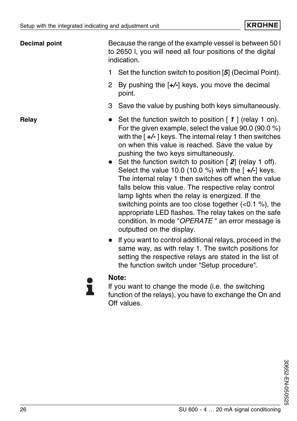 KROHNE SU 600 EN User Manual | Page 26 / 36