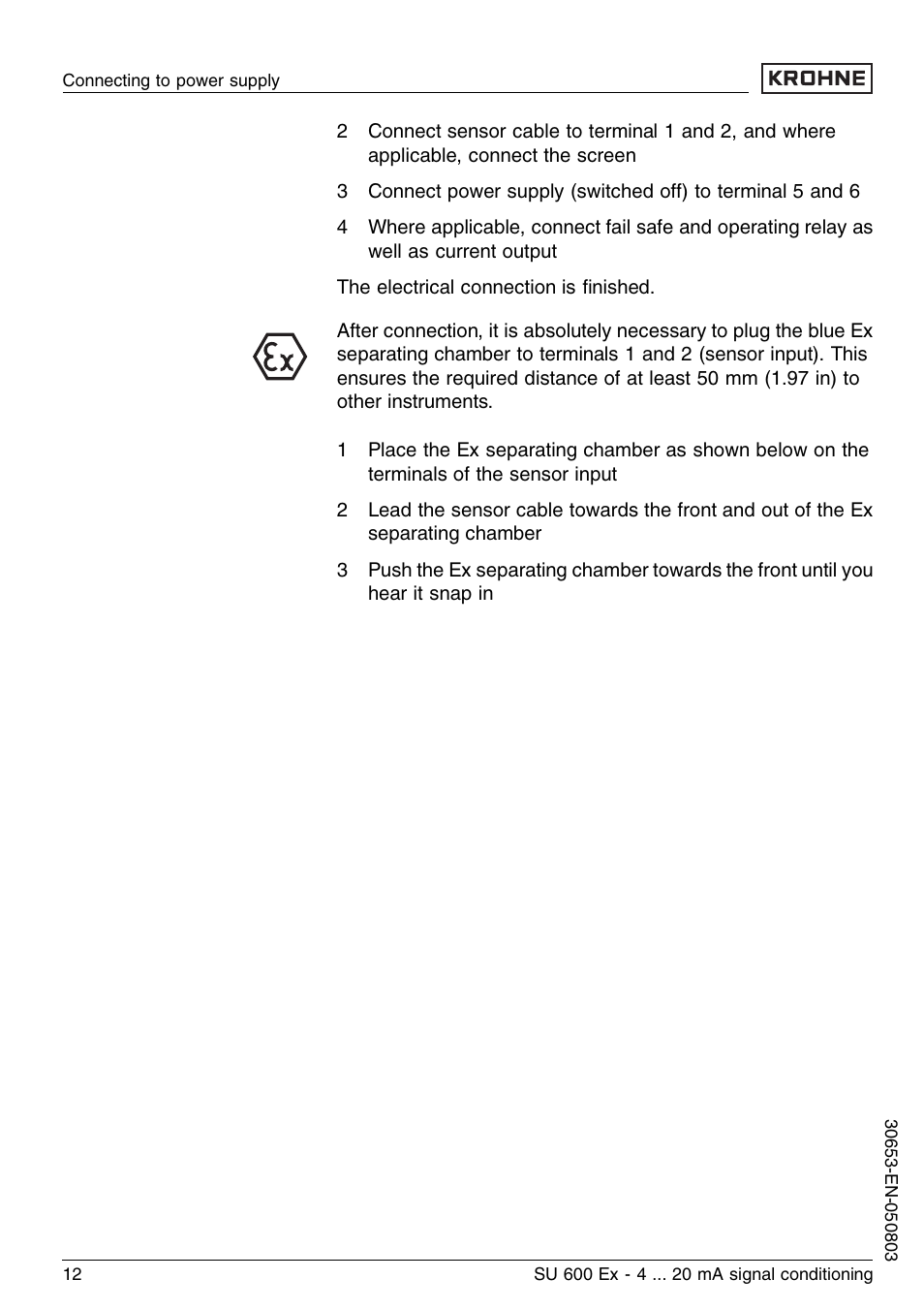 3 wiring plan | KROHNE SU 600 Ex EN User Manual | Page 12 / 32