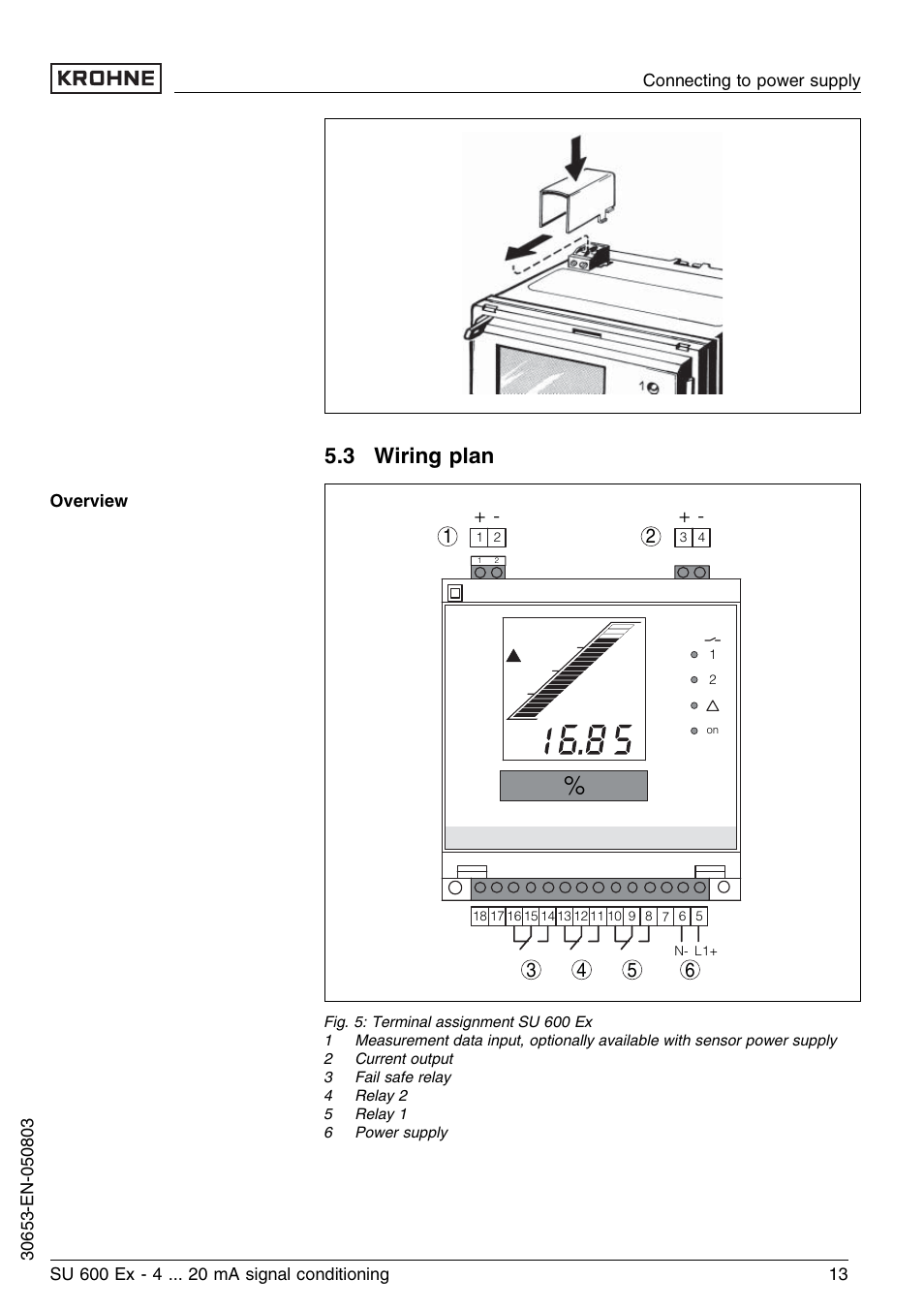 3 wiring plan | KROHNE SU 600 Ex EN User Manual | Page 13 / 32