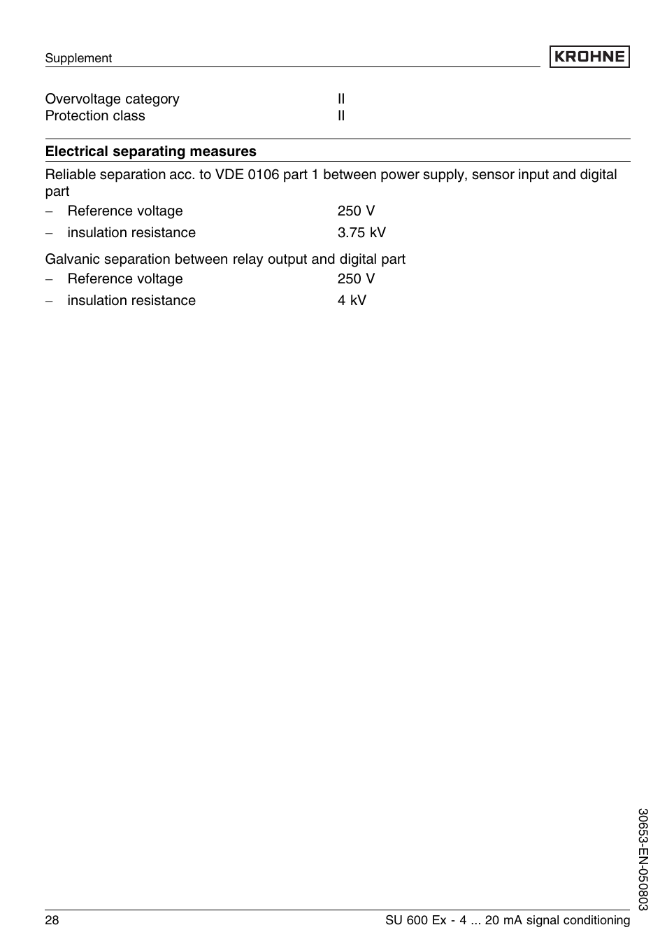 KROHNE SU 600 Ex EN User Manual | Page 28 / 32