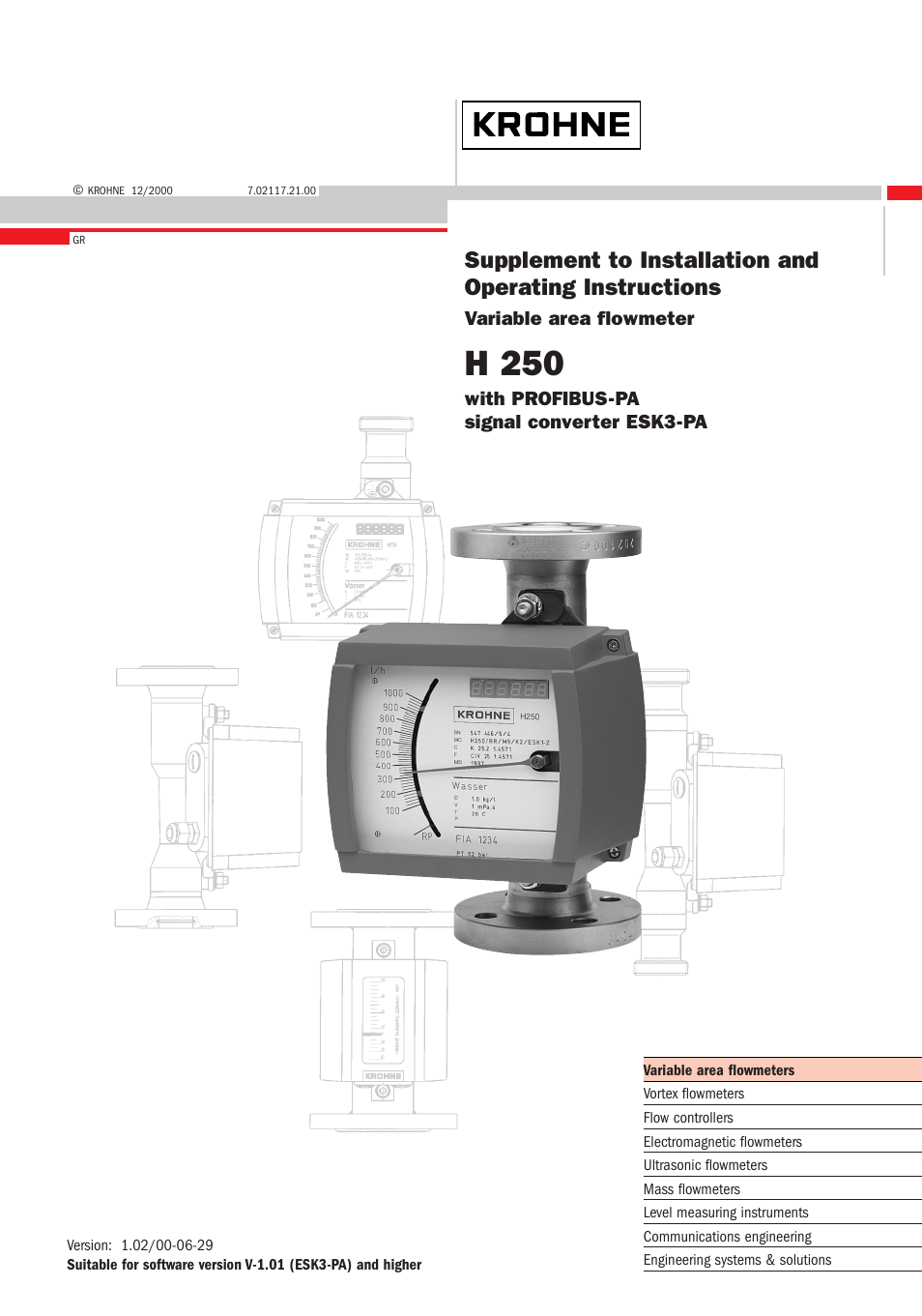 KROHNE H250 M9 PROFIBUS PA EN User Manual | 11 pages