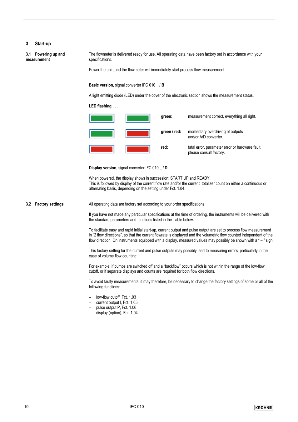 KROHNE IFC 010 Converter Short EN User Manual | Page 10 / 19