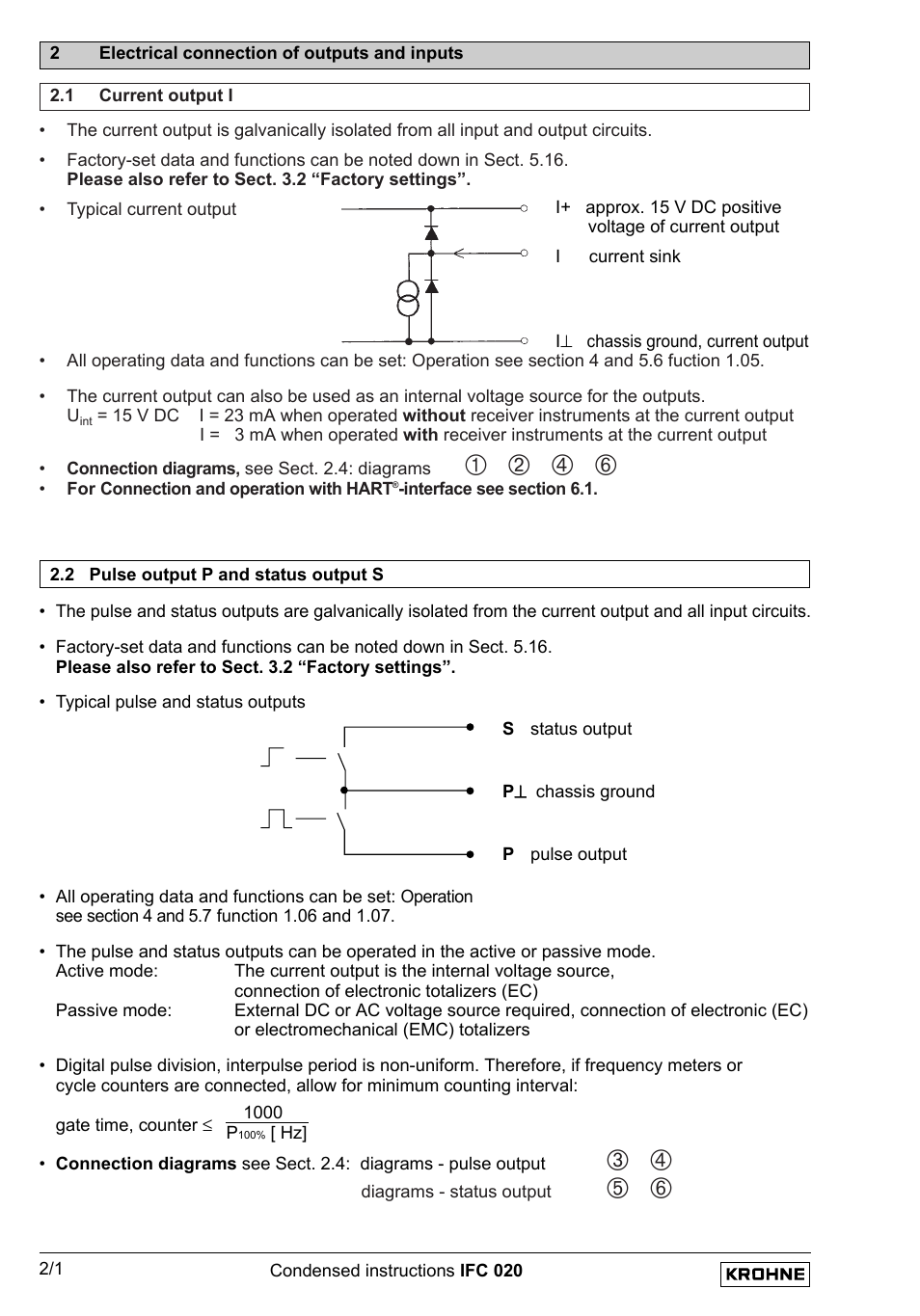 KROHNE IFC 020 Short EN User Manual | Page 10 / 19