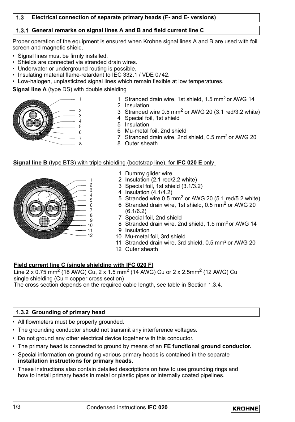 KROHNE IFC 020 Short EN User Manual | Page 4 / 19