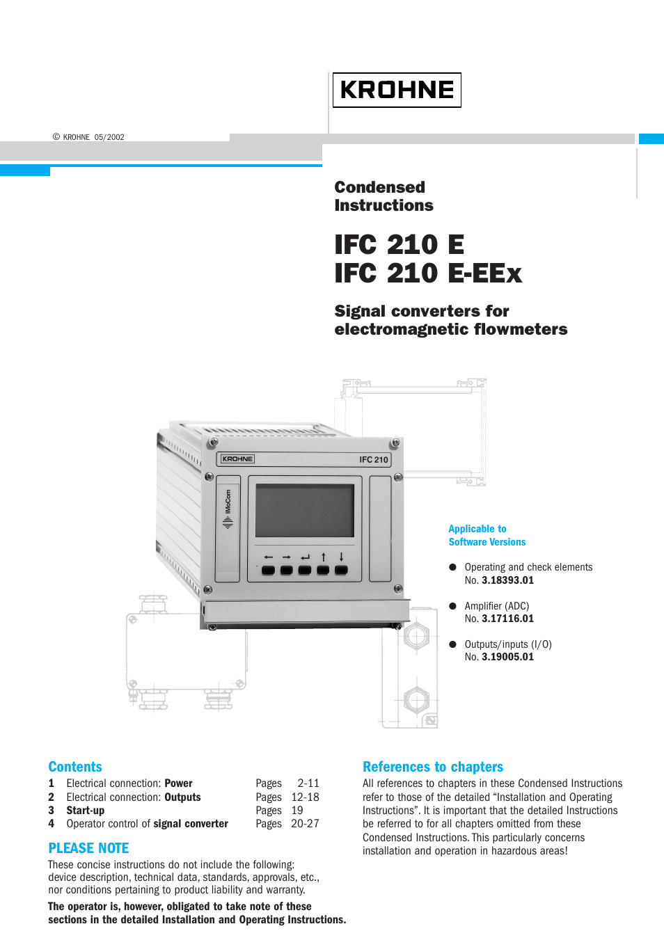 KROHNE IFC 210 E Short EN User Manual | 27 pages