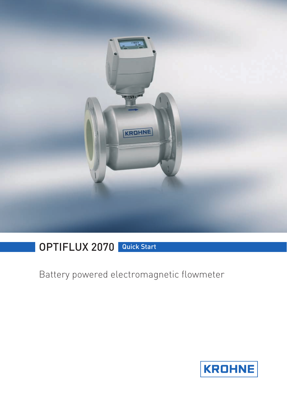 KROHNE OPTIFLUX 2070 Quickstart EN User Manual | 20 pages