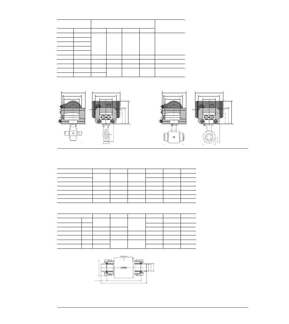 Dimensions without connectors/adapters, Dimensions with mounted connectors/adapters (1), Dn 2.5 - 15 | KROHNE VARIFLUX IFS 6000 EN User Manual | Page 13 / 15