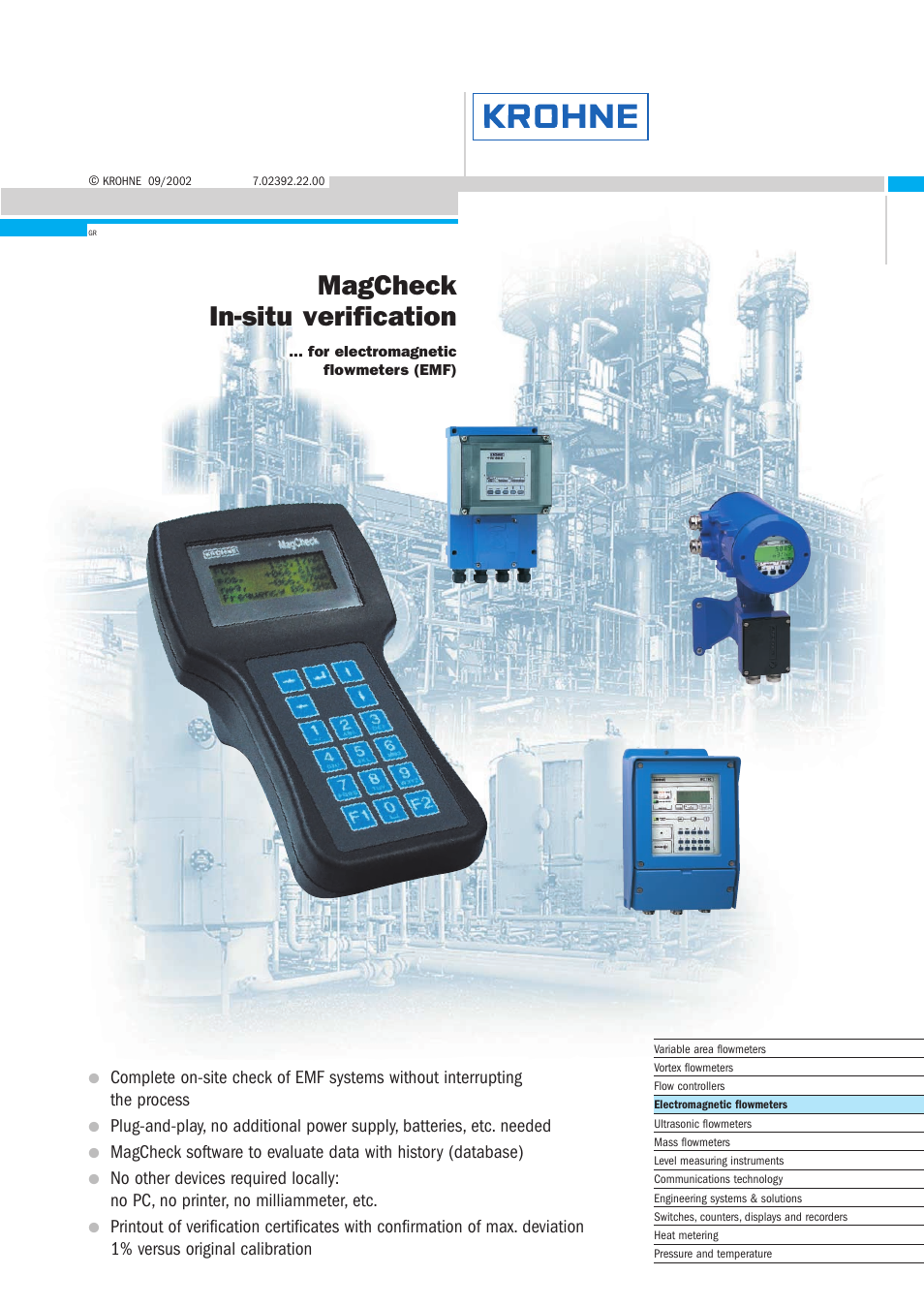 KROHNE MAGCHECK EN User Manual | 5 pages