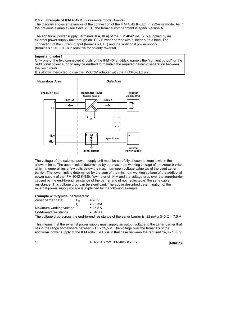 KROHNE ALTOFLUX 2W IFM 4042K EEx-ATEX EN User Manual | Page 10 / 22