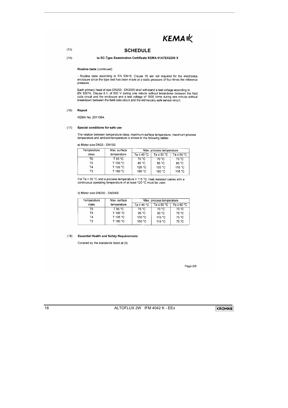 KROHNE ALTOFLUX 2W IFM 4042K EEx-ATEX EN User Manual | Page 18 / 22