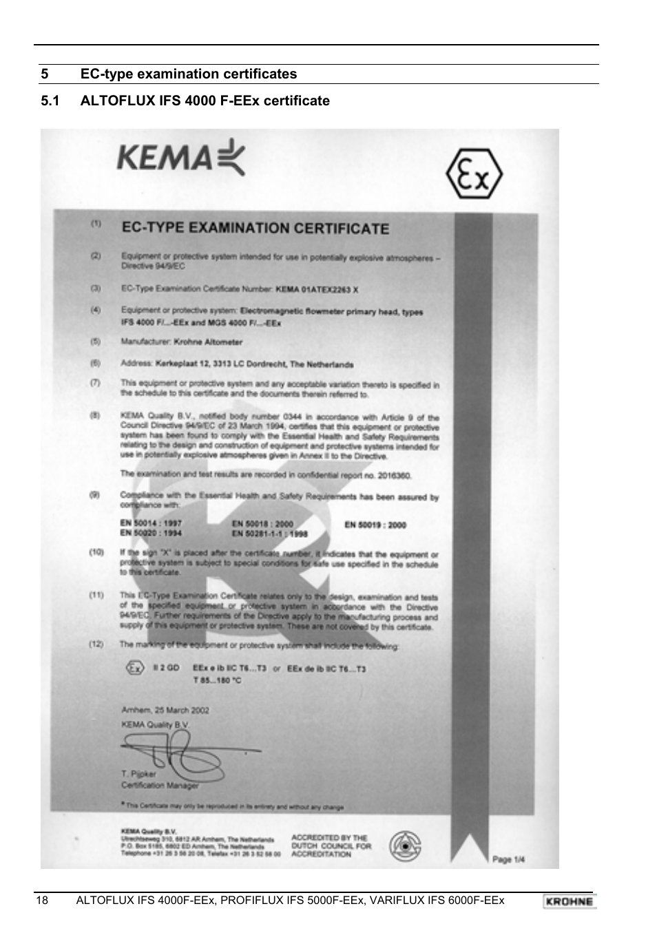KROHNE VARIFLUX IFS 6000 F-EEx EN User Manual | Page 18 / 30