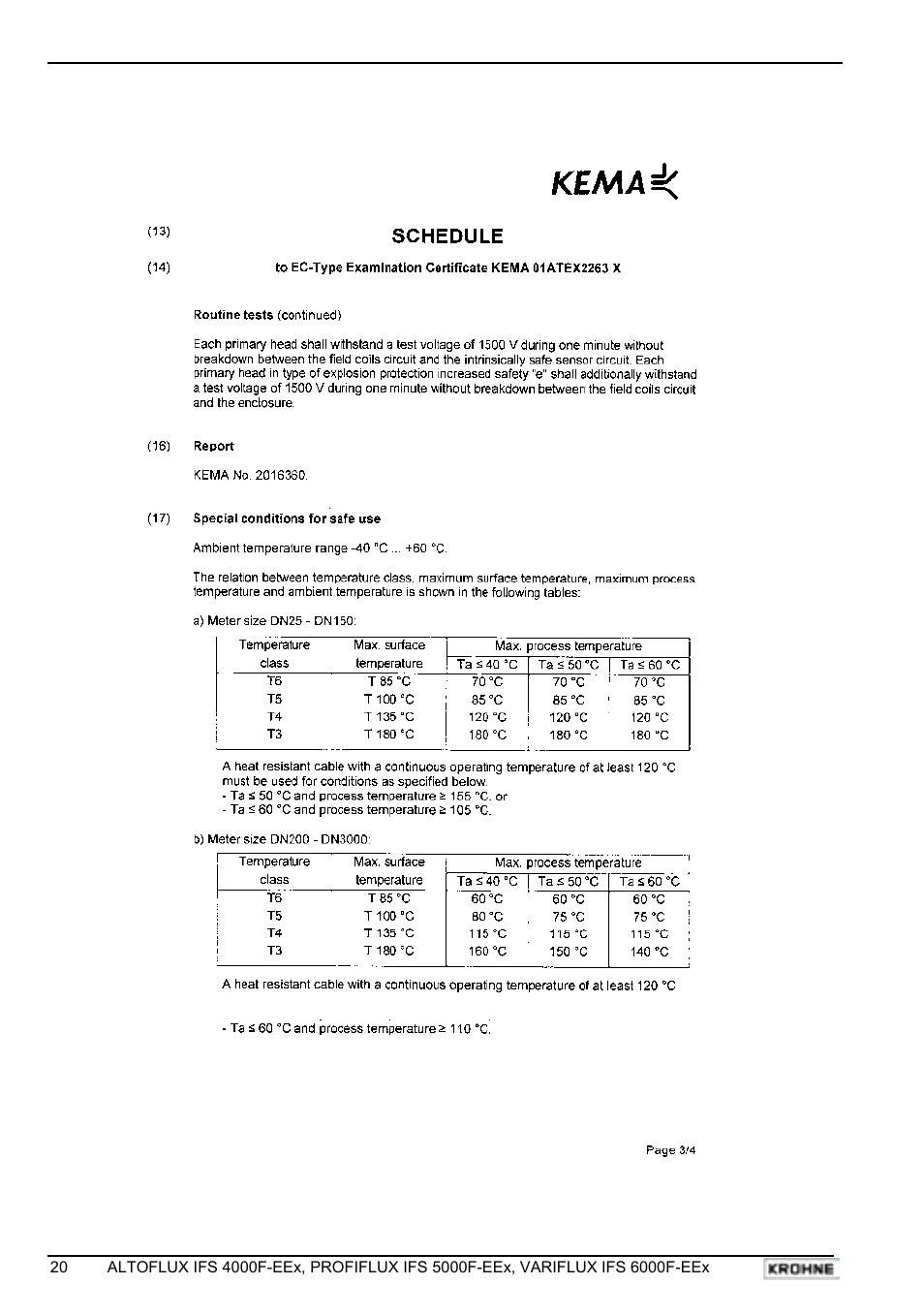 KROHNE VARIFLUX IFS 6000 F-EEx EN User Manual | Page 20 / 30