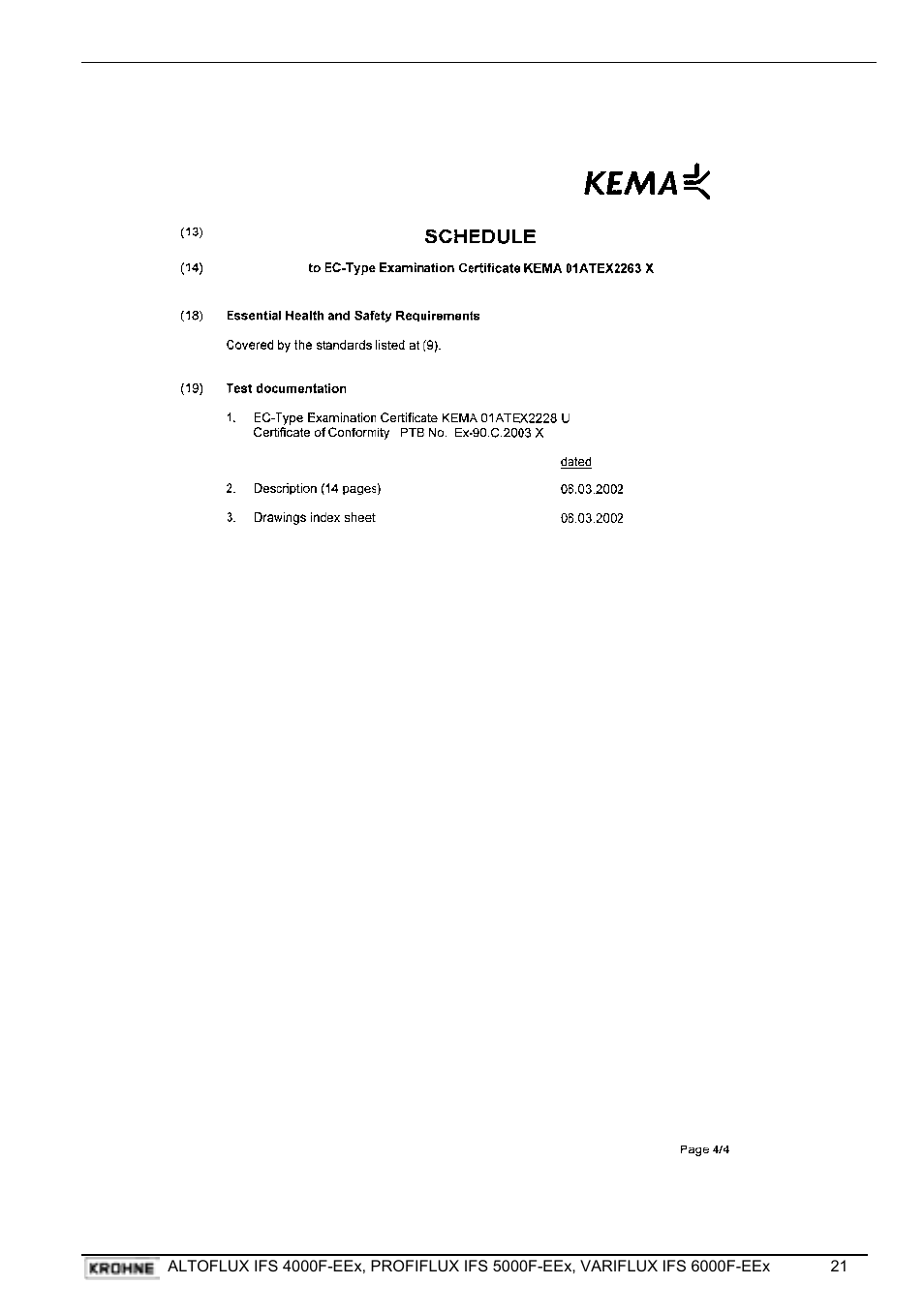 KROHNE VARIFLUX IFS 6000 F-EEx EN User Manual | Page 21 / 30