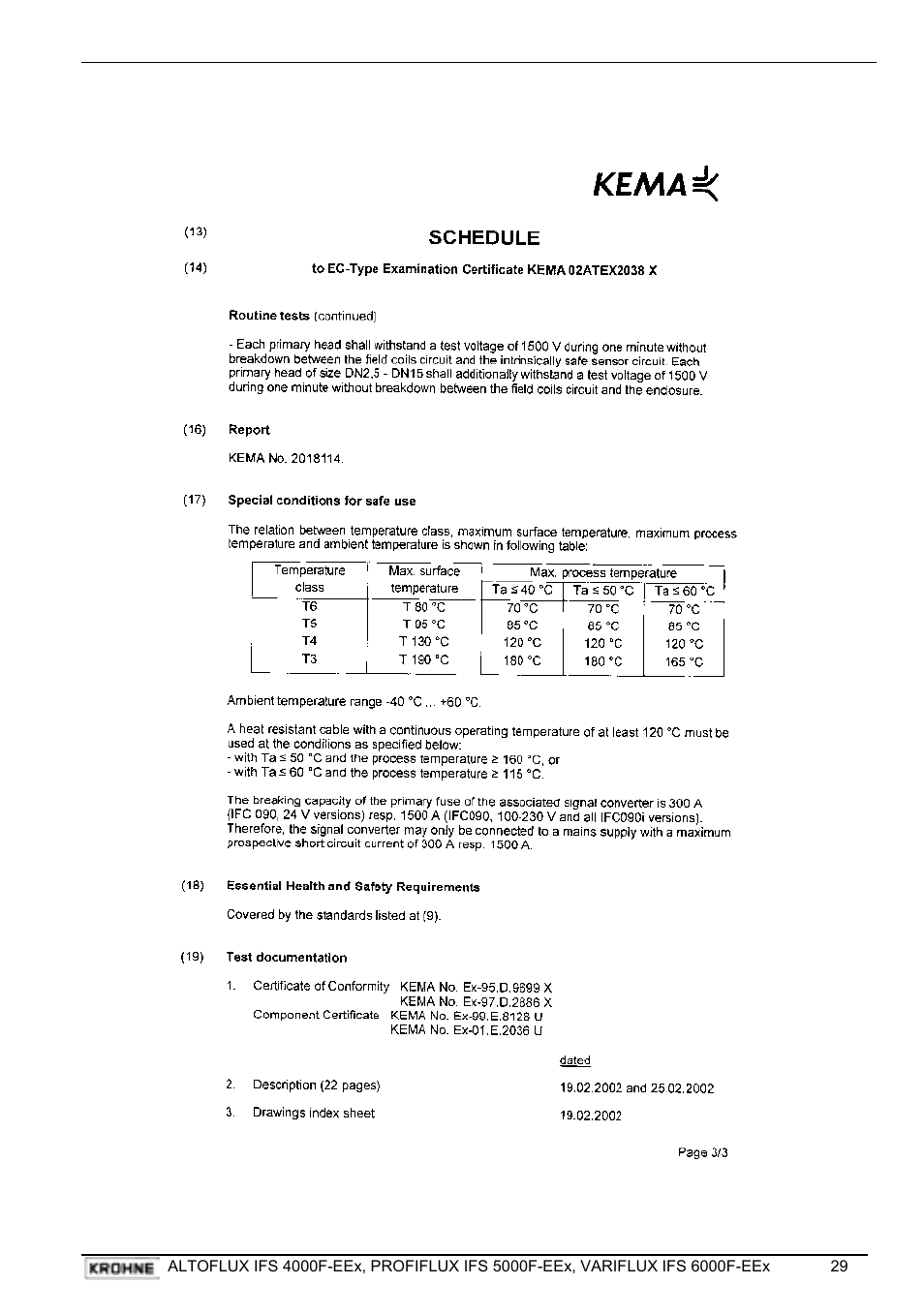 KROHNE VARIFLUX IFS 6000 F-EEx EN User Manual | Page 29 / 30