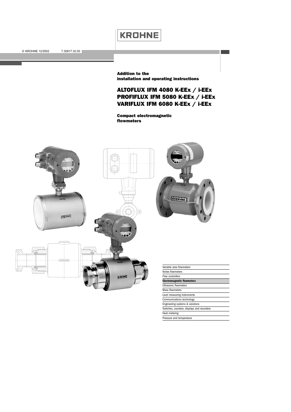 KROHNE VARIFLUX IFM 6080 K-EEx-i-EEx EN User Manual | 52 pages
