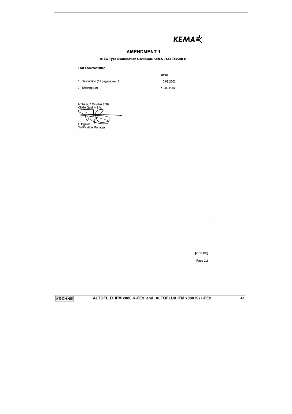 KROHNE VARIFLUX IFM 6080 K-EEx-i-EEx EN User Manual | Page 41 / 52