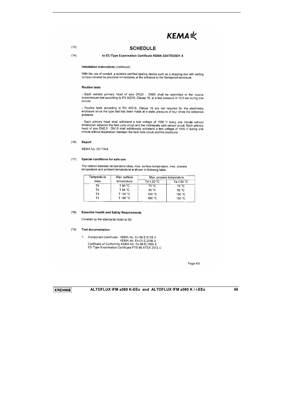 KROHNE VARIFLUX IFM 6080 K-EEx-i-EEx EN User Manual | Page 49 / 52