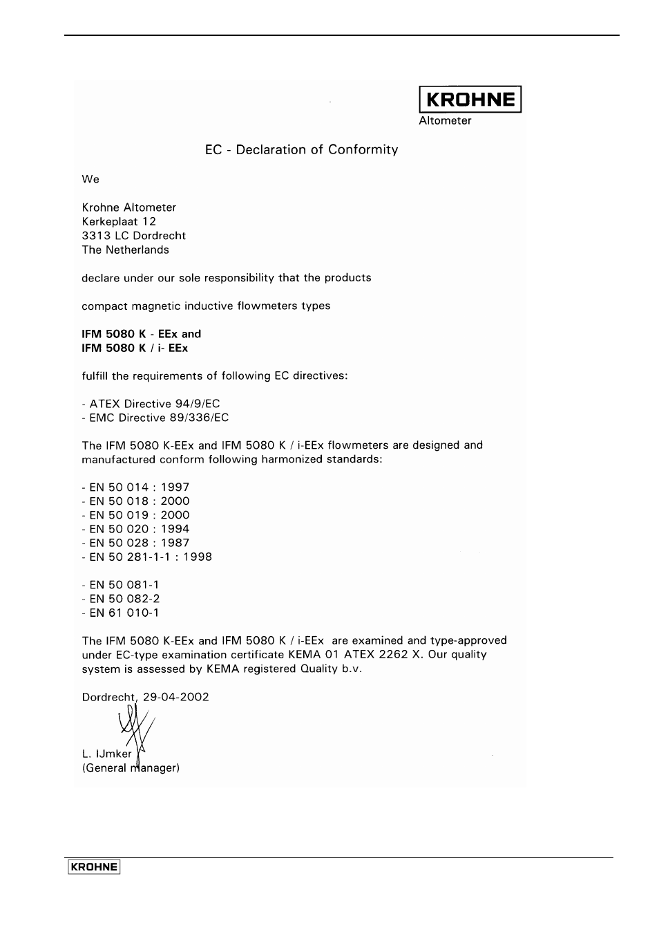 KROHNE ALTOFLUX IFM x080 K ATEX EN User Manual | Page 33 / 50