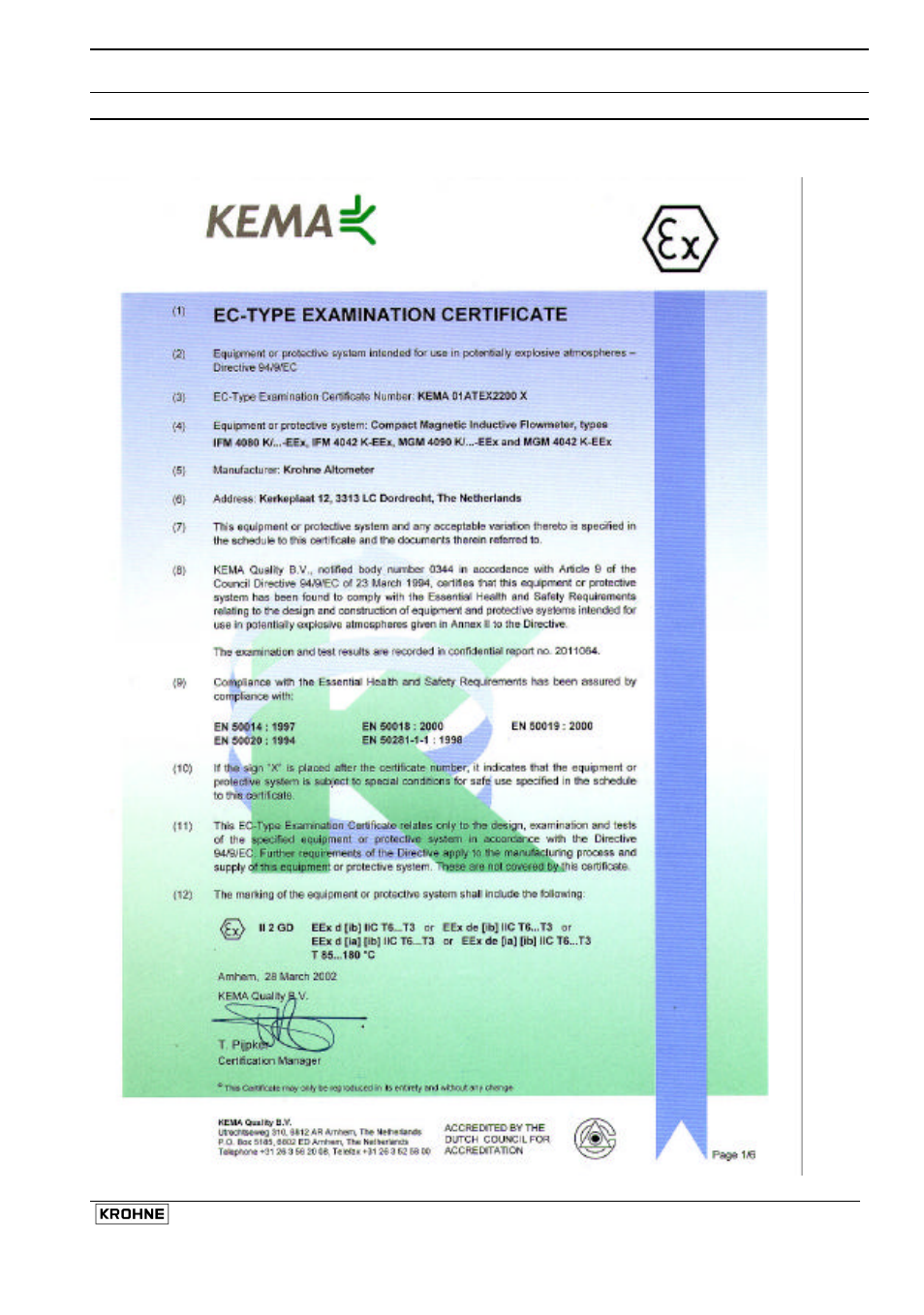 KROHNE ALTOFLUX IFM x080 K ATEX EN User Manual | Page 35 / 50