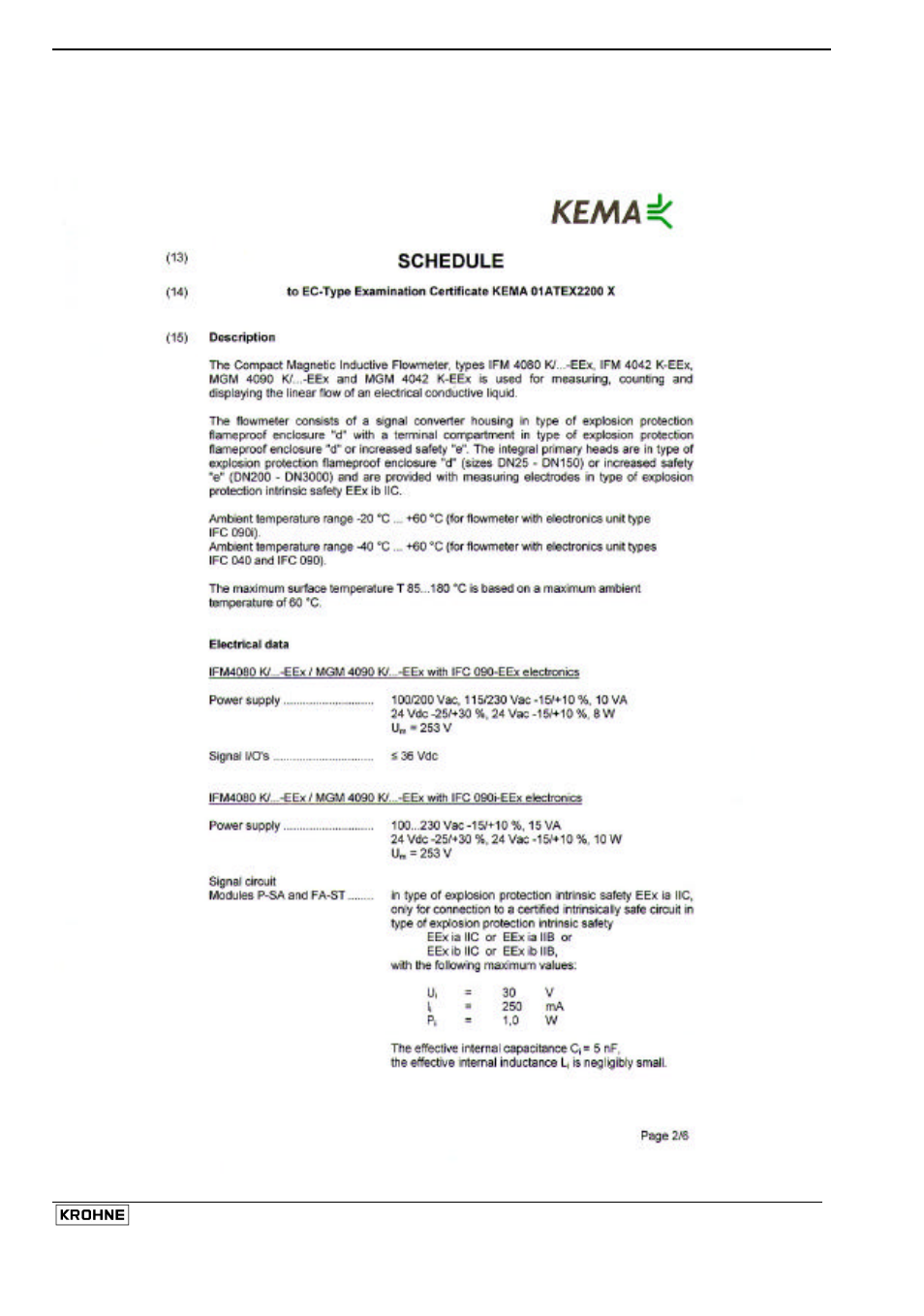 KROHNE ALTOFLUX IFM x080 K ATEX EN User Manual | Page 36 / 50