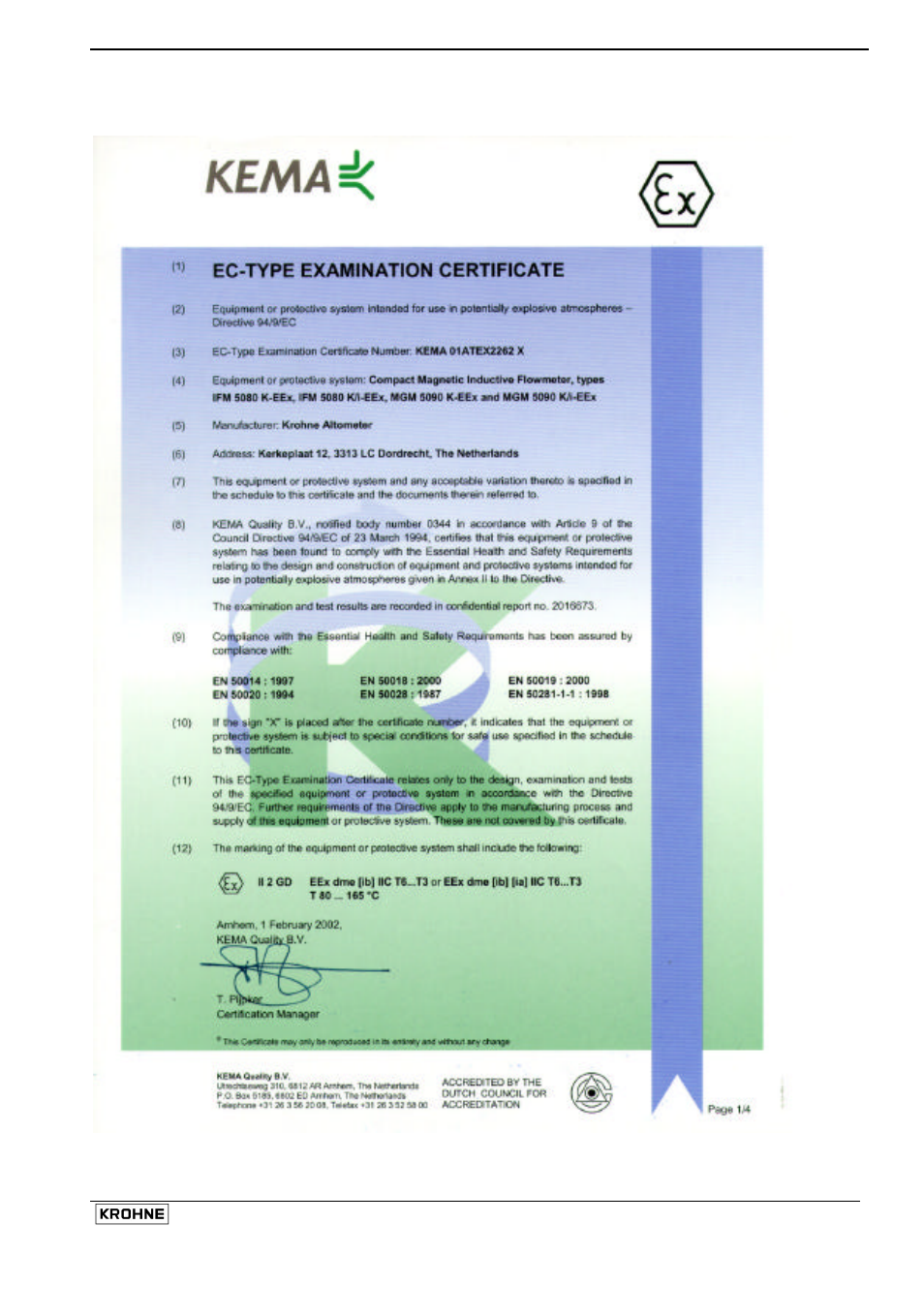 KROHNE ALTOFLUX IFM x080 K ATEX EN User Manual | Page 41 / 50