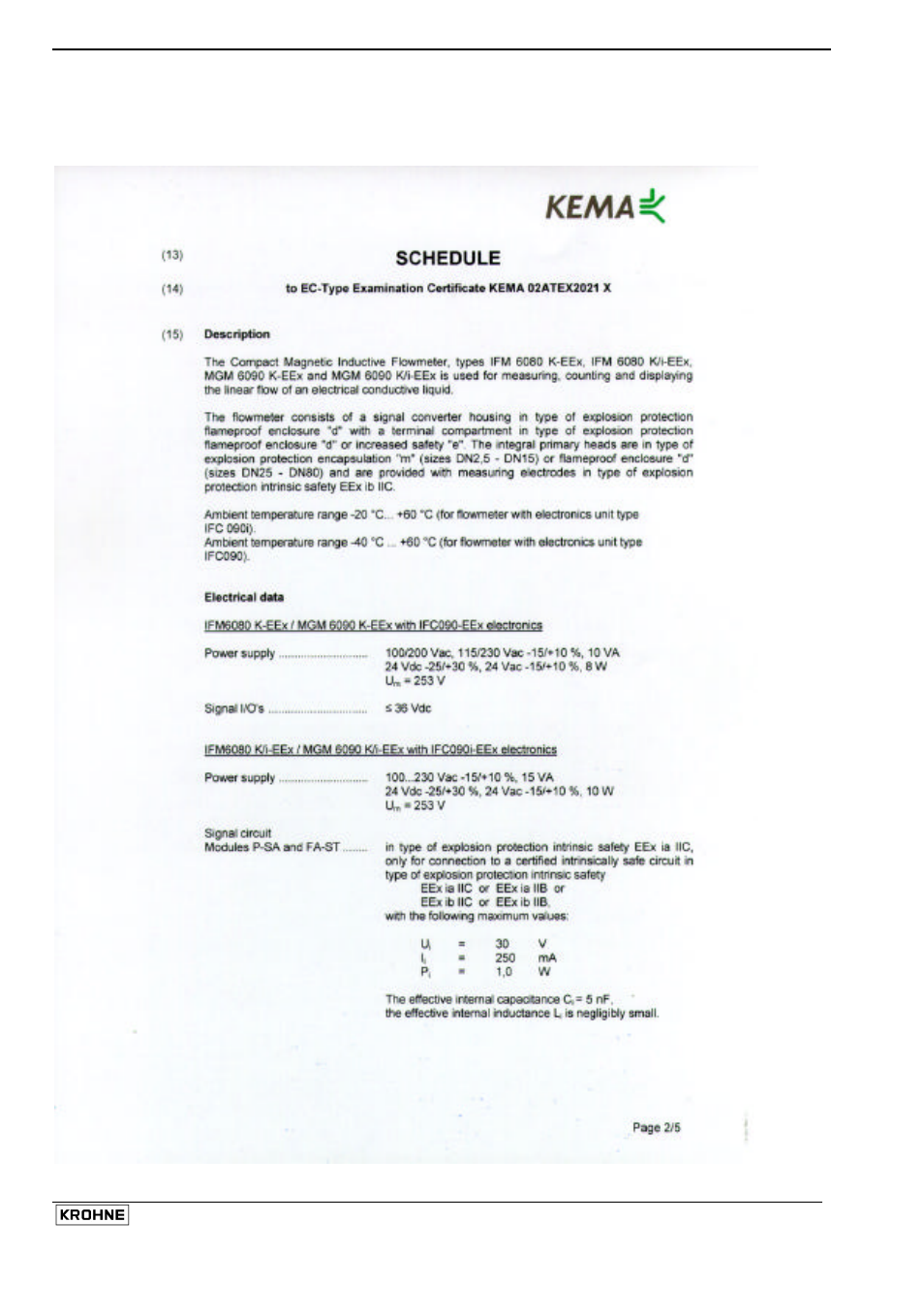 KROHNE ALTOFLUX IFM x080 K ATEX EN User Manual | Page 46 / 50