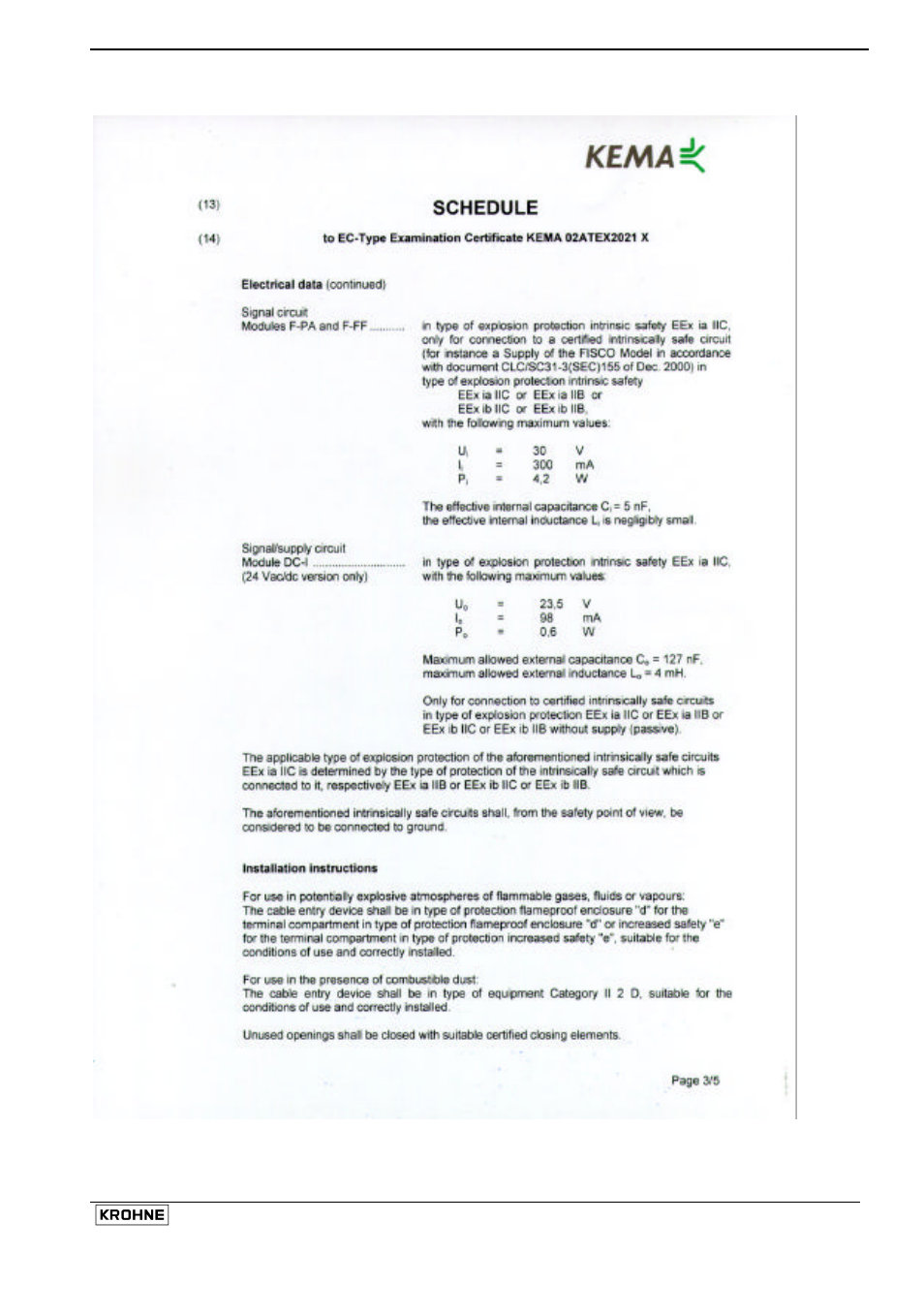 KROHNE ALTOFLUX IFM x080 K ATEX EN User Manual | Page 47 / 50
