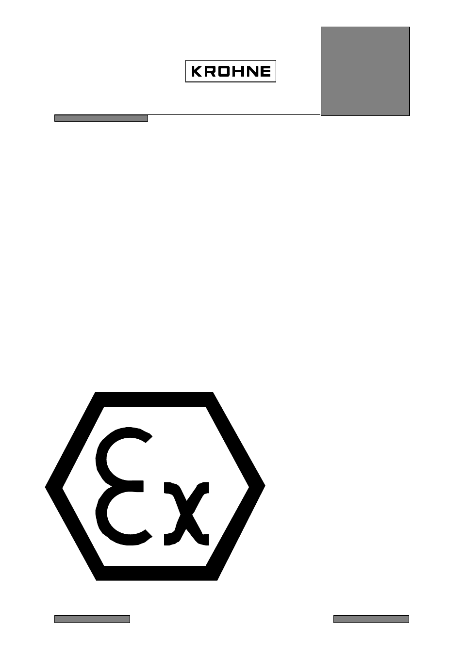 KROHNE ALTOFLUX IFM4042K EEx EN User Manual | 18 pages