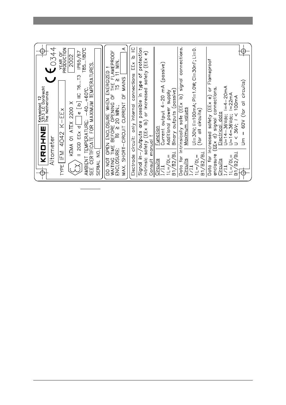 KROHNE ALTOFLUX IFM4042K EEx EN User Manual | Page 14 / 18