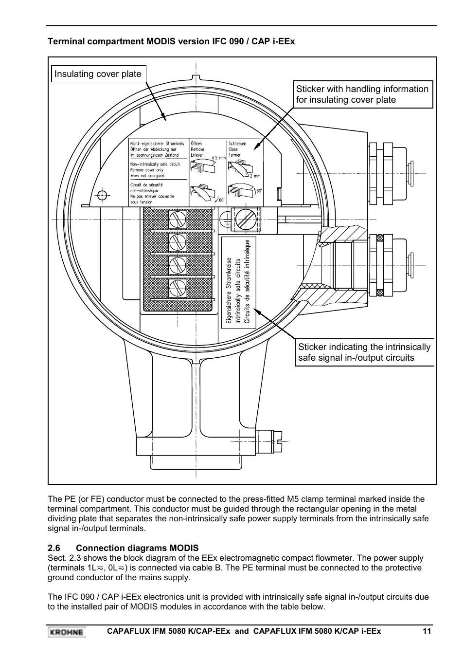 KROHNE CAPAFLUX EEx-ATEX EN User Manual | Page 11 / 30
