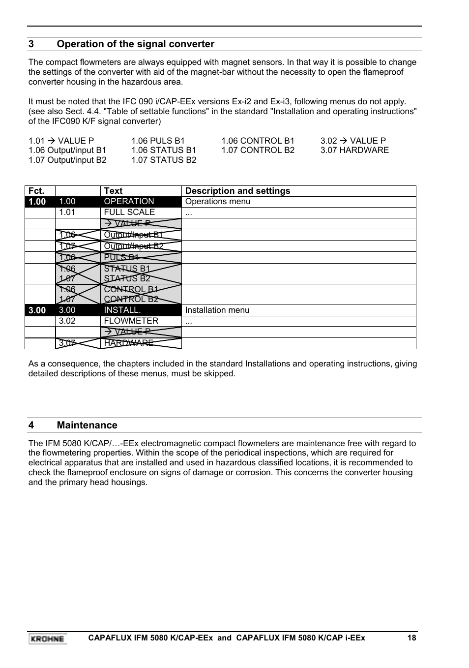 KROHNE CAPAFLUX EEx-ATEX EN User Manual | Page 18 / 30