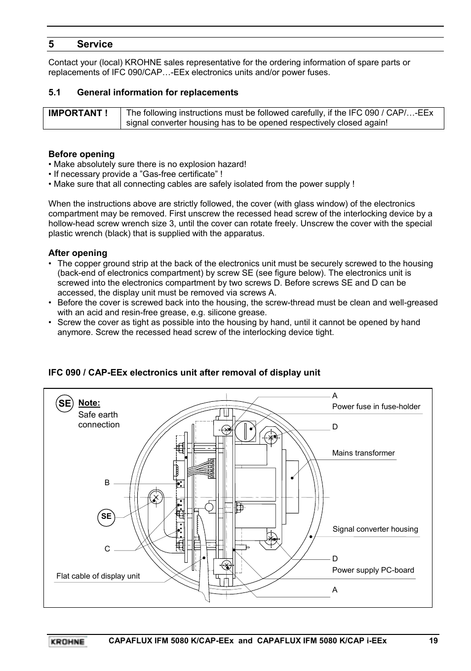 KROHNE CAPAFLUX EEx-ATEX EN User Manual | Page 19 / 30